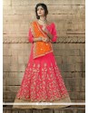 Voluptuous Pink A Line Lehenga Choli