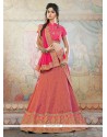 Invigorating Jacquard Silk Embroidered Work Designer Lehenga Choli