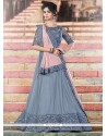 Stylish Grey A Line Lehenga Choli