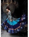 Multicolor Art Silk Anarkali Suit