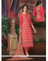 Modest Red Churidar Designer Suit