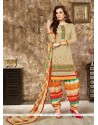 Spellbinding Cotton Resham Work Punjabi Suit