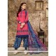 Nice Cotton Resham Work Punjabi Suit