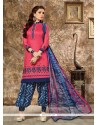 Nice Cotton Resham Work Punjabi Suit