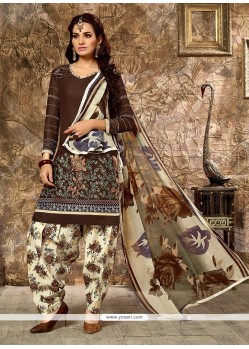 Angelic Resham Work Cotton Punjabi Suit