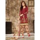 Masterly Maroon Embroidered Work Punjabi Suit