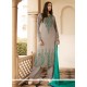 Titillating Georgette Grey Designer Pakistani Salwar Suit