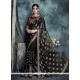 Fetching Embroidered Work Black Classic Saree