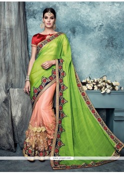 Praiseworthy Embroidered Work Net Classic Saree