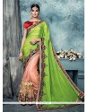 Praiseworthy Embroidered Work Net Classic Saree