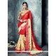 Masterly Patch Border Work Net Classic Saree