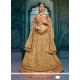 Beige Patch Border Work A Line Lehenga Choli