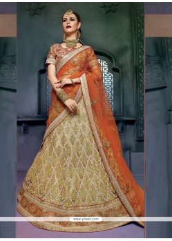 Amazing Patch Border Work Art Silk A Line Lehenga Choli