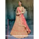 Girlish Art Silk Pink A Line Lehenga Choli