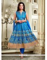 Renowned Art Silk Readymade Anarkali Salwar Suit