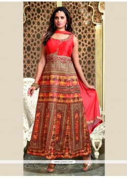 Floral Multi Colour Readymade Anarkali Salwar Suit