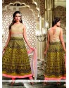 Renowned Art Silk Embroidered Work Readymade Anarkali Salwar Suit