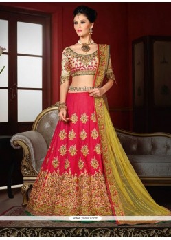 Fab Patch Border Work A Line Lehenga Choli