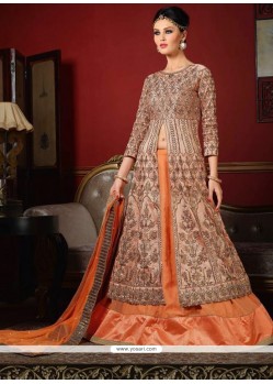 Wonderous Beige A Line Lehenga Choli