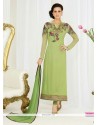 Subtle Georgette Embroidered Work Churidar Salwar Suit