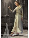 Grey Banglori Silk Jacket Style Salwar Suit