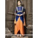 Ideal Patch Border Work Blue Designer Salwar Suit