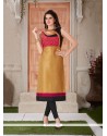 Pleasing Beige Party Wear Kurti