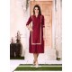 Honourable Maroon Party Wear Kurti