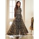 Diya Mirza Net Black Anarkali Salwar Kameez