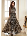 Diya Mirza Net Black Anarkali Salwar Kameez