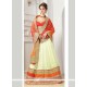 Transcendent Cream A Line Lehenga Choli