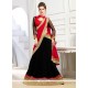 Brilliant Lycra Black Patch Border Work A Line Lehenga Choli