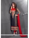 Pretty Embroidered Work Churidar Designer Suit