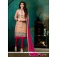 Riveting Embroidered Work Churidar Designer Suit