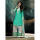 Gorgonize Sea Green Embroidered Work Designer Palazzo Salwar Kameez