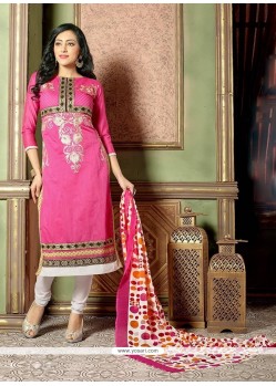 Staring Chanderi Churidar Designer Suit