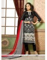 Refreshing Black Churidar Designer Suit