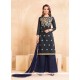 Intriguing Chanderi Embroidered Work Designer Palazzo Salwar Kameez