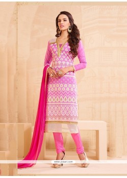 Pleasance Embroidered Work Churidar Designer Suit