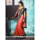 Dainty Fancy Fabric Embroidered Work Classic Saree