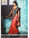 Dainty Fancy Fabric Embroidered Work Classic Saree