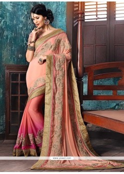 Invaluable Embroidered Work Designer Saree