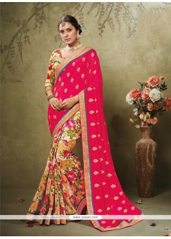 Classy Art Silk Multi Colour Printed Saree