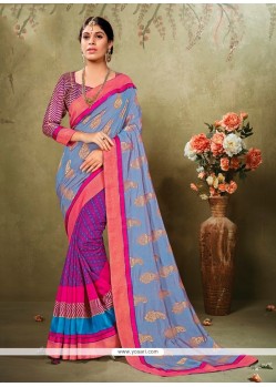 Exciting Viscose Multi Colour Printed Saree