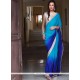 Affectionate Silk Blue Designer Saree