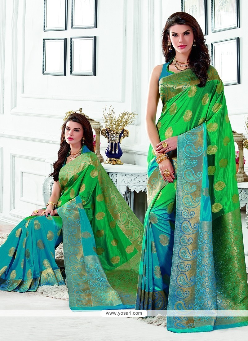 Specialised Tussar Silk Patch Border Work Traditional Saree