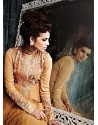 Cream Art Silk Anarkali Salwar Suit