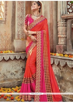 Pretty Georgette Embroidered Work Designer Traditional Sarees
