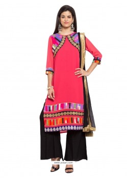 Pink Georgette Readymade Suit
