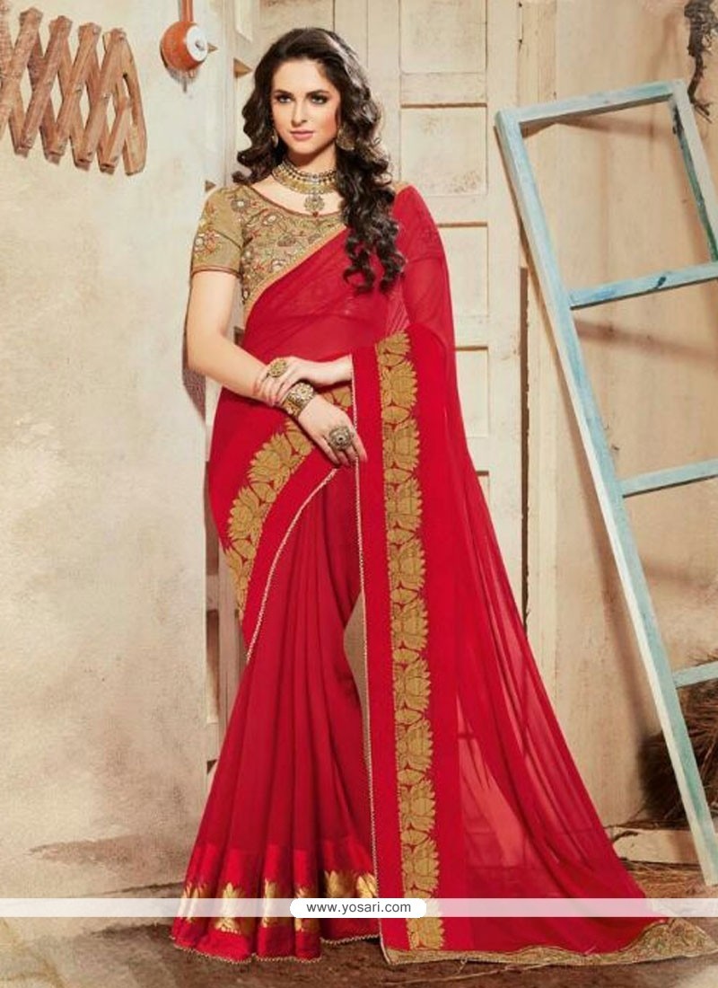 Dainty Jacquard Embroidered Work Classic Saree